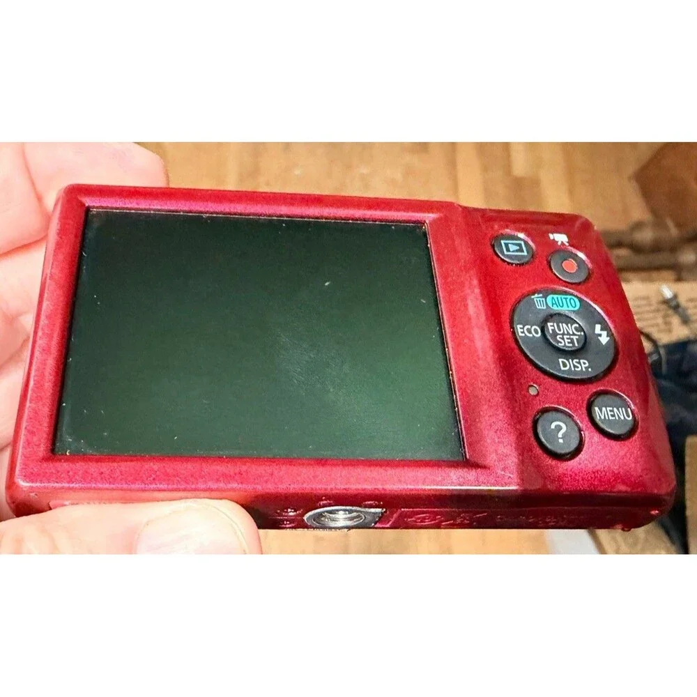 Red Canon PowerShot ELPH 140 IS  16.0 MP W/box, Card, Battery & Charger -Tested-